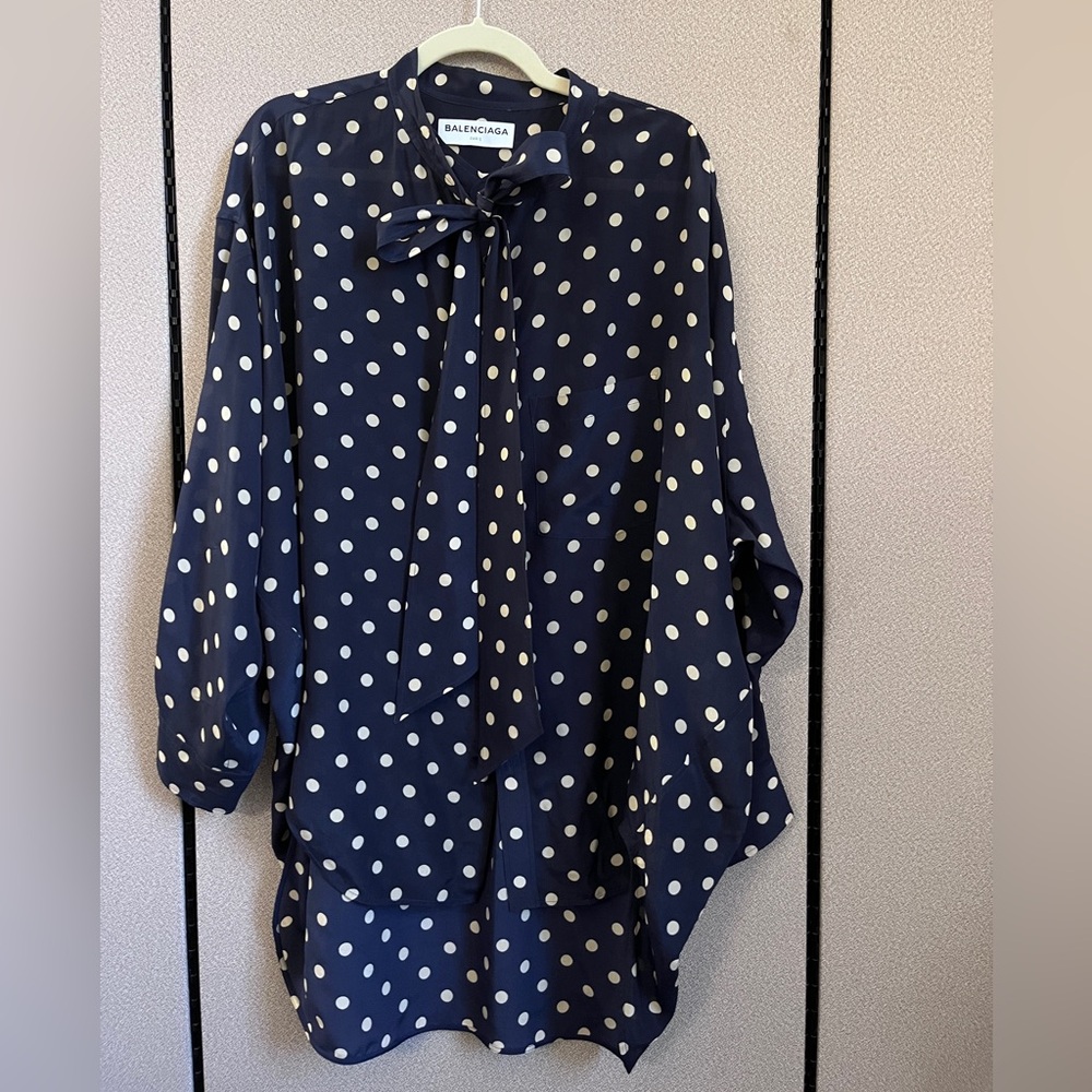 Balenciaga Polka Dot Blouse